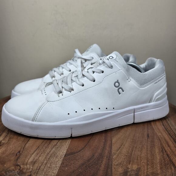 On The Roger Advantage All White Mens White Size 11 Athletic Tennis Shoes PWLZ14 - Picture 2 of 10